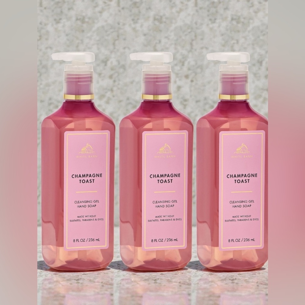 Bath & Body Works Champagne Toast Gel Hand Soap - Set of 3pc